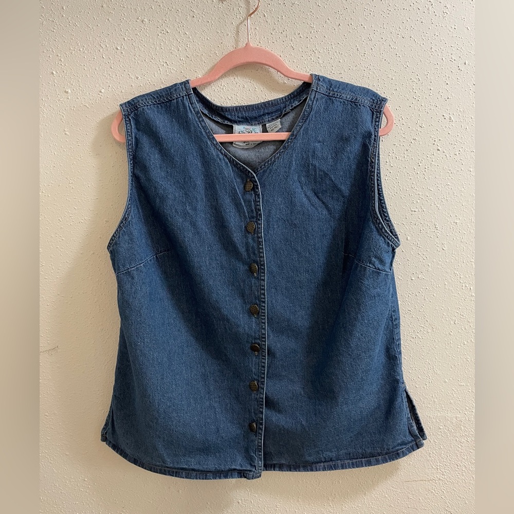 BLUE JEAN DENIM VEST